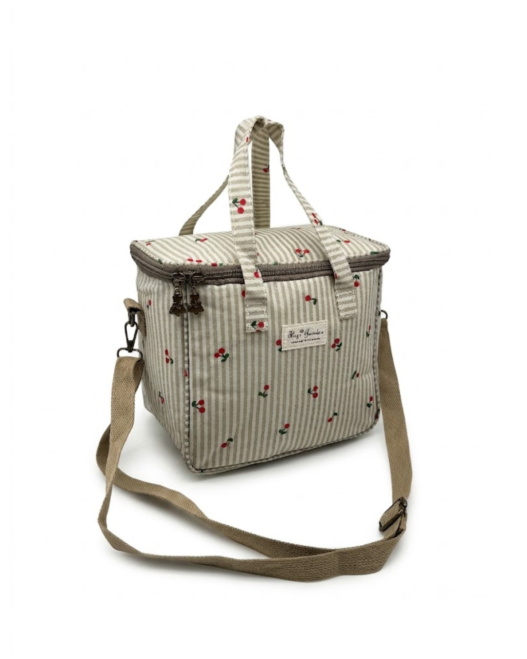 Nevera Portátil Térmica Cherry Garden verde – Tu Imprescindible de Verano