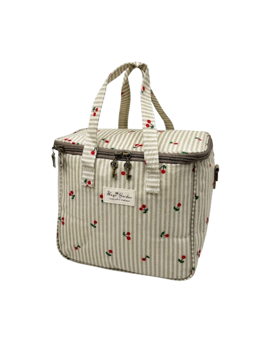 Nevera Portátil Térmica Cherry Garden verde – Tu Imprescindible de Verano