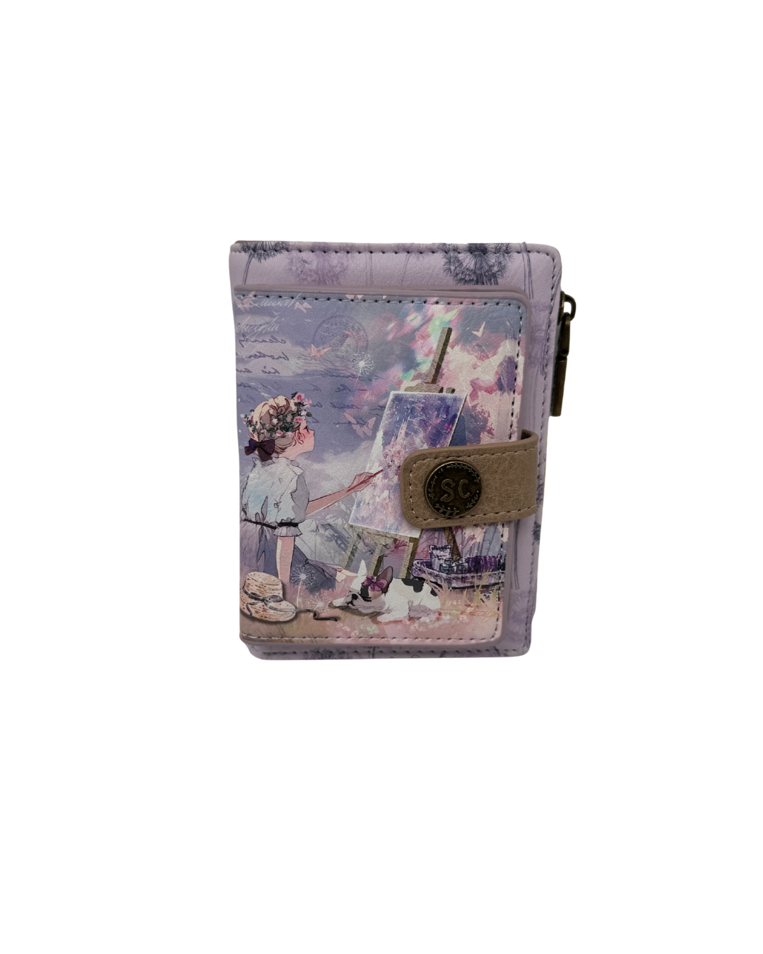 Cartera Monedero - Billetera Pequeña con Cierre de Botón y Cremallera Sweet Candy