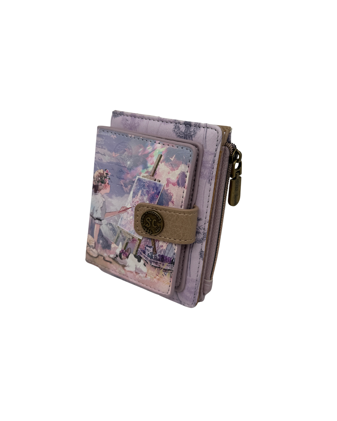 Cartera Monedero - Billetera Pequeña con Cierre de Botón y Cremallera Sweet Candy