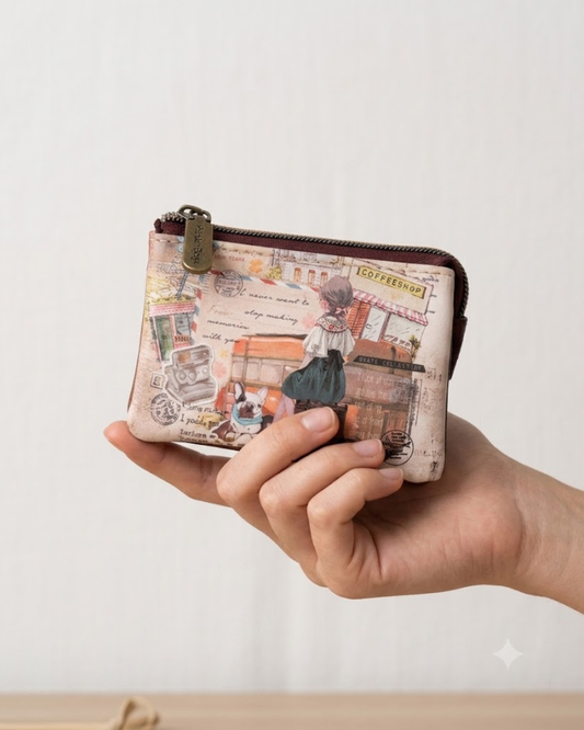 Monedero Pequeño Sweet Candy y Diseño Vintage para Mujer