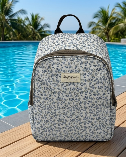Mochila Nevera Playa con Estampado Floral | Bolsa Térmica Alimentos