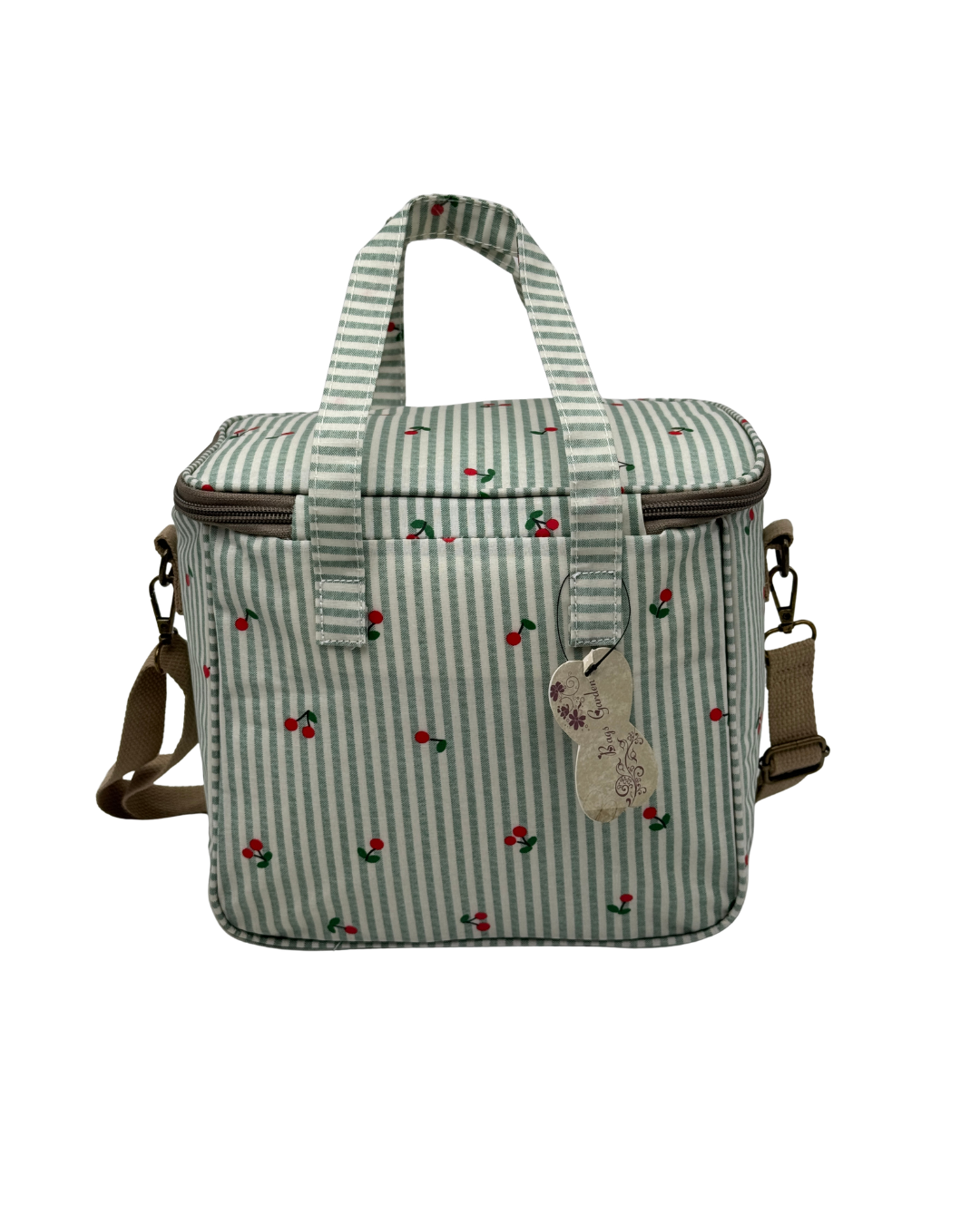 Nevera Portátil Térmica Cherry Garden verde – Tu Imprescindible de Verano