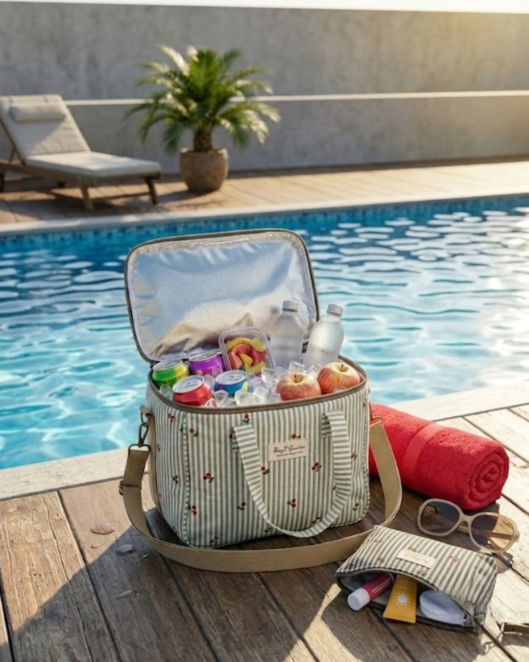 Pack Verano Fresh: Nevera Térmica Portátil + Neceser a Juego - Colección Sweet Cherries