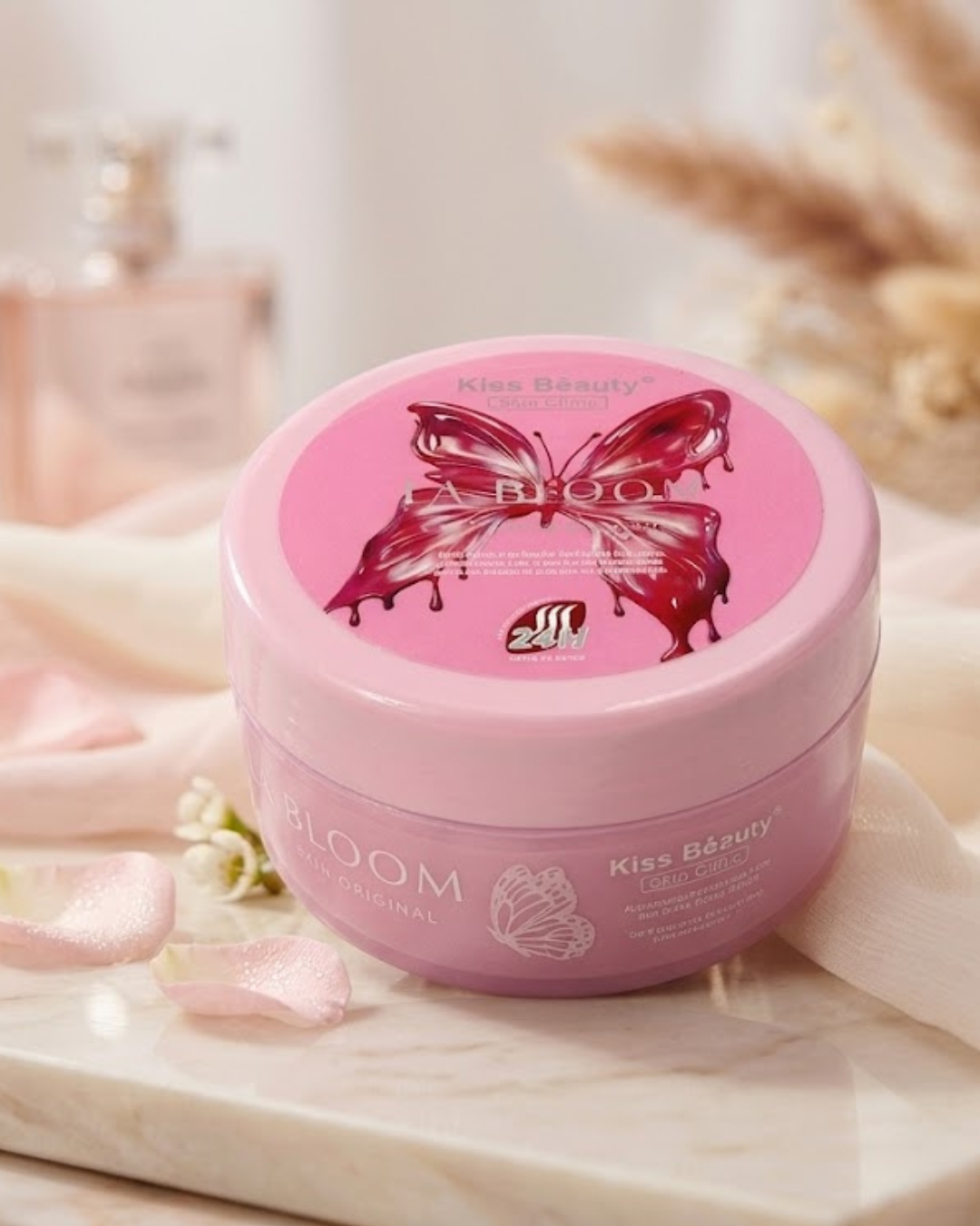 Exfoliante Corporal Pink Butterfly Kiss Beauty - Piel Suave e Hidratada 500g