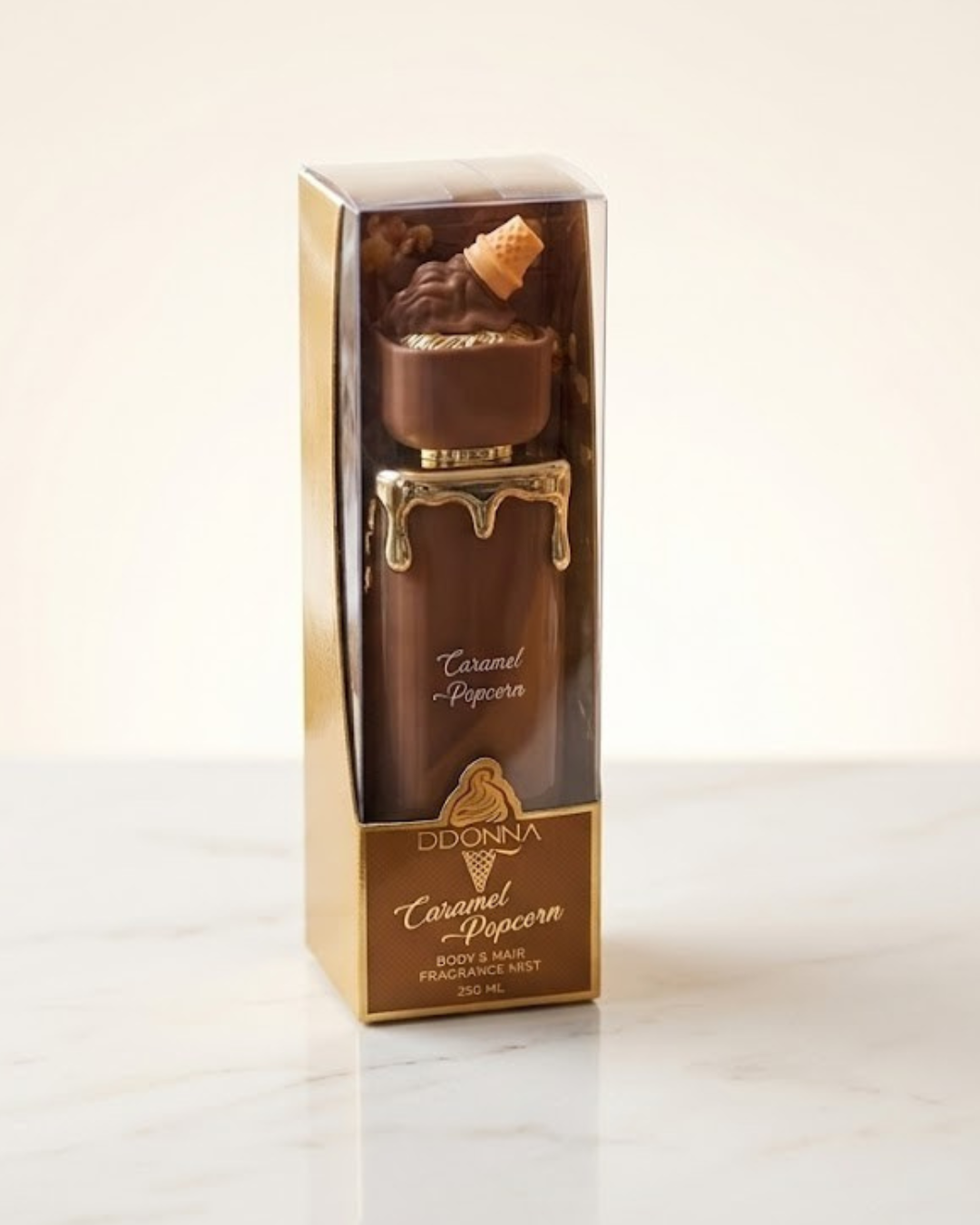 Bruma Corporal y Capilar D'DONNA Caramel Popcorn 250 ml - Body & Hair Fragrance Mist