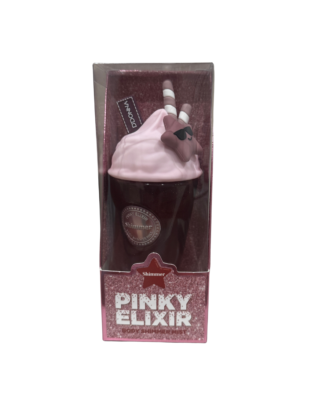 Body Shimmer Mist Pinky Elixir D'DONNA – Bruma Corporal Rosa con Purpurina