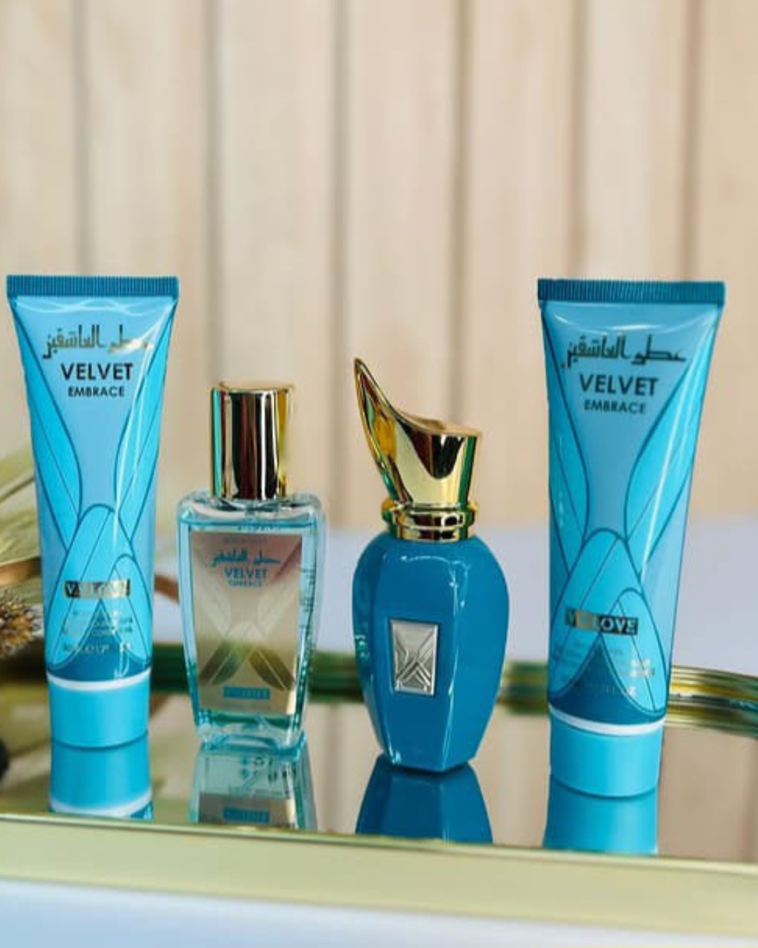 Set de Perfume y Cuidado Corporal Velvet Embrace (Pack de Regalo 4 en 1)