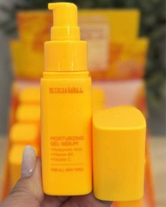 Leticia Well Moisturizing Gel-Serum Facial con Ácido Hialurónico, Vitamina B5 y Vitamina C