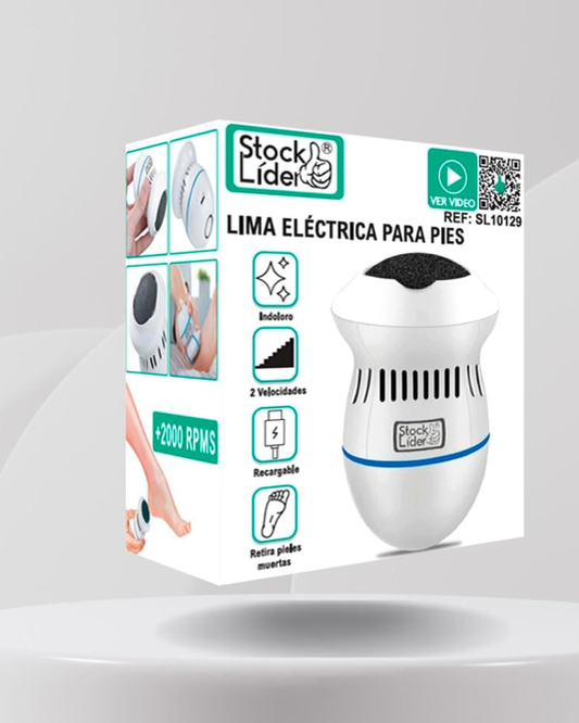 Lima Eléctrica para Pies Recargable por USB Stock Líder – 2 Velocidades (Antidurezas y Callos)