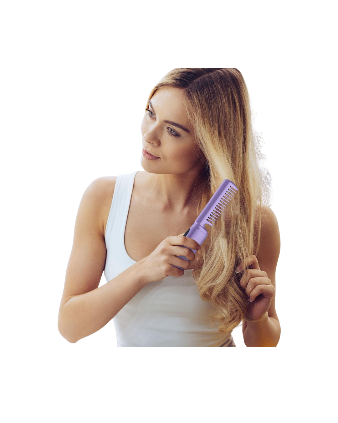 Mini Cepillo Alisador de Pelo Inalámbrico y Portátil – Recargable por USB