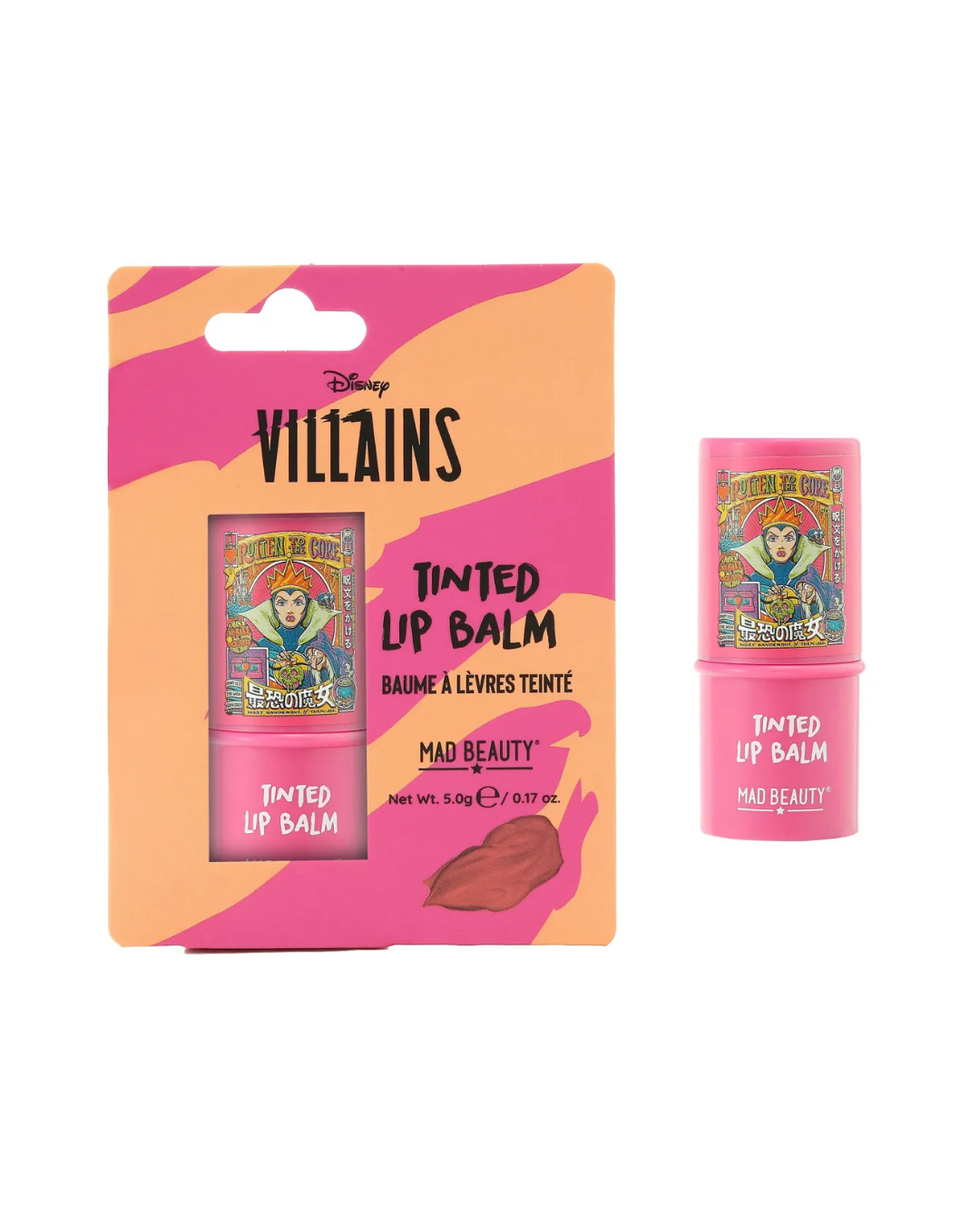 Bálsamo Labial con Color Disney Villains Evil Queen – Mad Beauty (Aroma a Cereza)