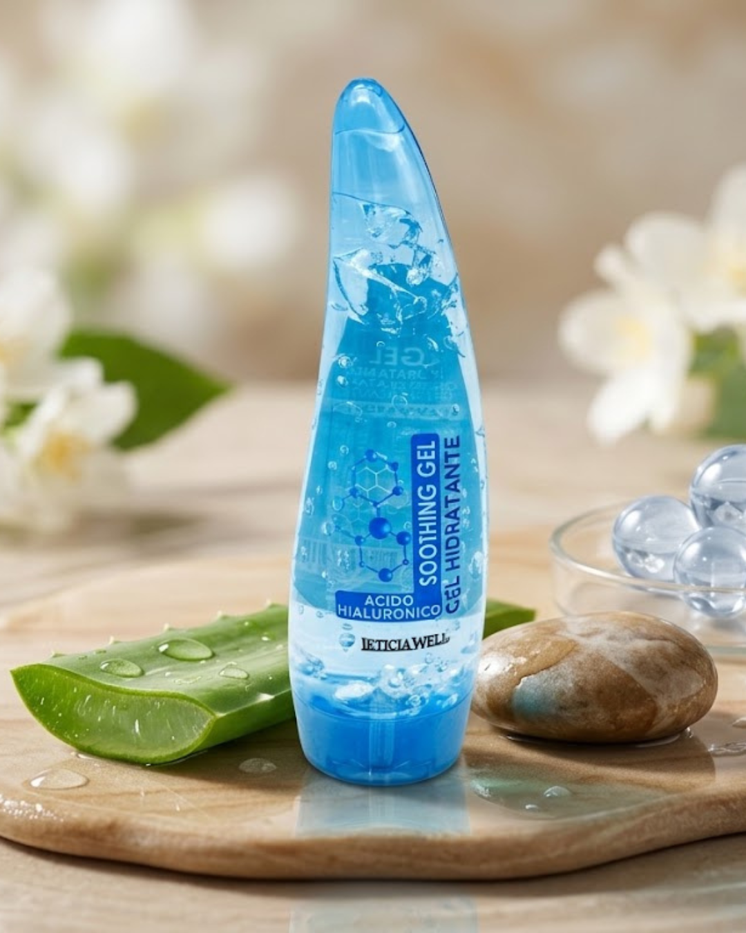 Gel Hidratante y Calmante Facial y Corporal con Ácido Hialurónico – Leticia Well