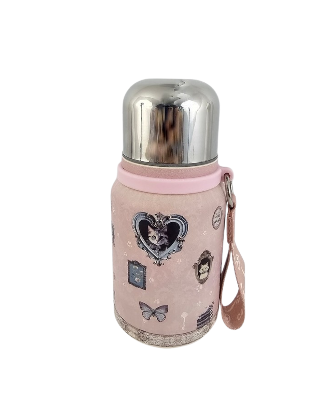 Termo Térmico Sweet Candy – Colección Exclusiva Gatos Vintage Rosa (Edición Limitada)
