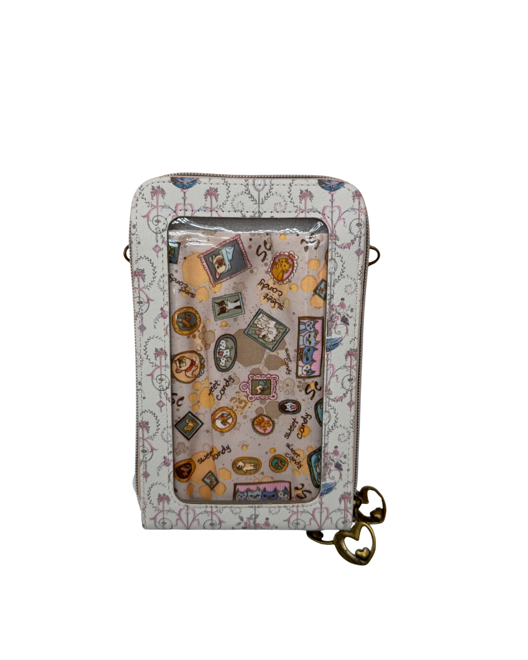 Bolso Portamóvil y Billetero Sweet Candy – Colección Gatitos Rosa