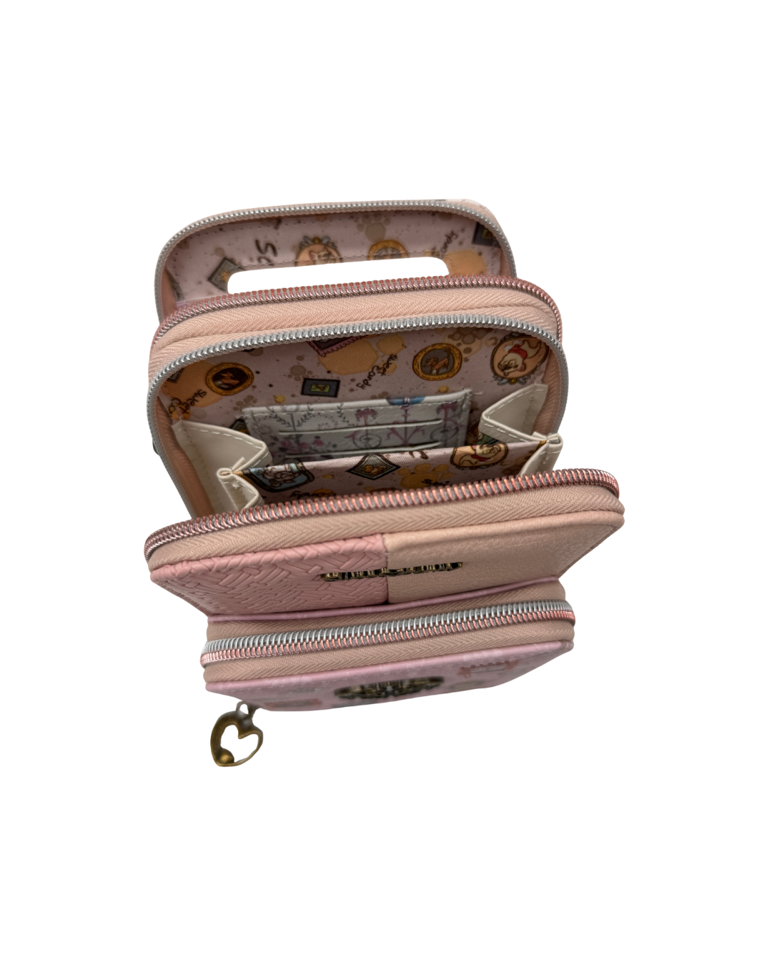Bolso Portamóvil y Billetero Sweet Candy – Colección Gatitos Rosa