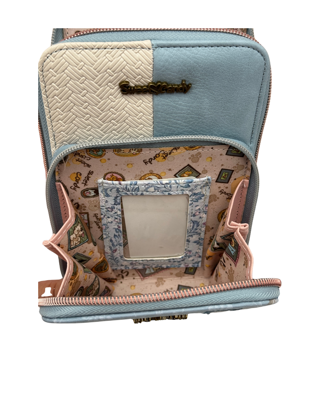 Bolso Portamóvil y Billetero Sweet Candy – Estampado Galería Vintage y Doble Asa