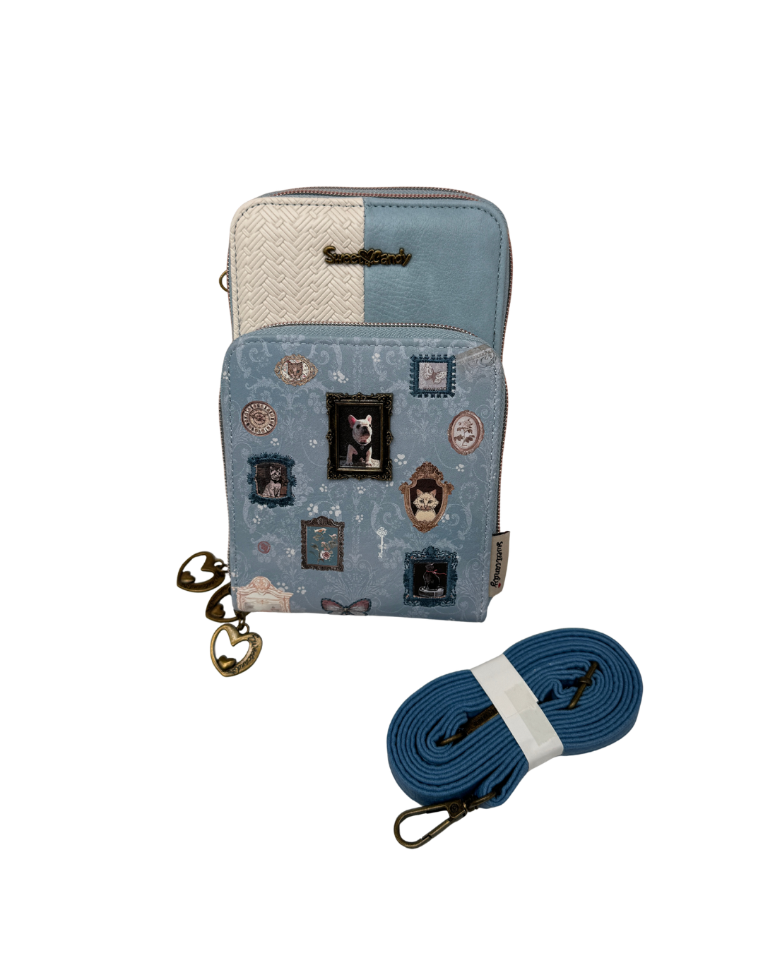 Bolso Portamóvil y Billetero Sweet Candy – Estampado Galería Vintage y Doble Asa