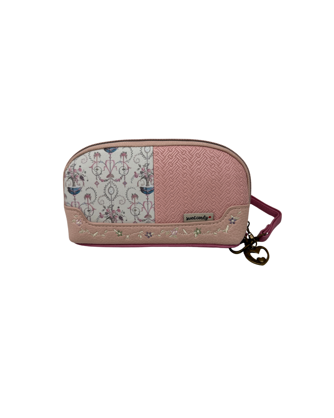 Portatodo / Bolso de Mano Sweet Candy – Gatito Vintage Rosa Empolvado con Asa y Compartimentos (Edición Limitada)