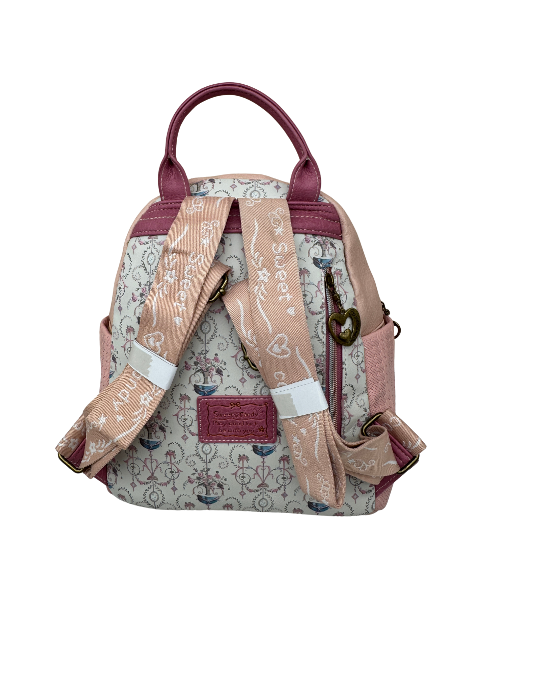 Mochila de Paseo Sweet Candy Rosa Vintage Acolchada – Edición Limitada Gatitos