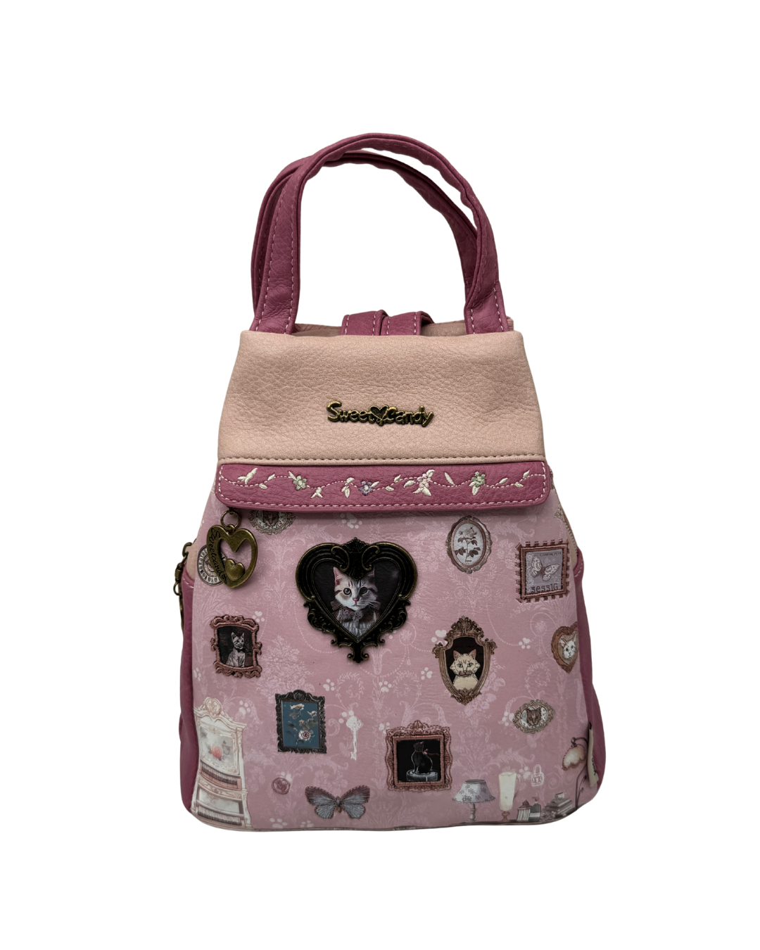 Mochila Antirrobo Mujer Sweet Candy – Edición Especial Gatitos con Bordados y Relieve