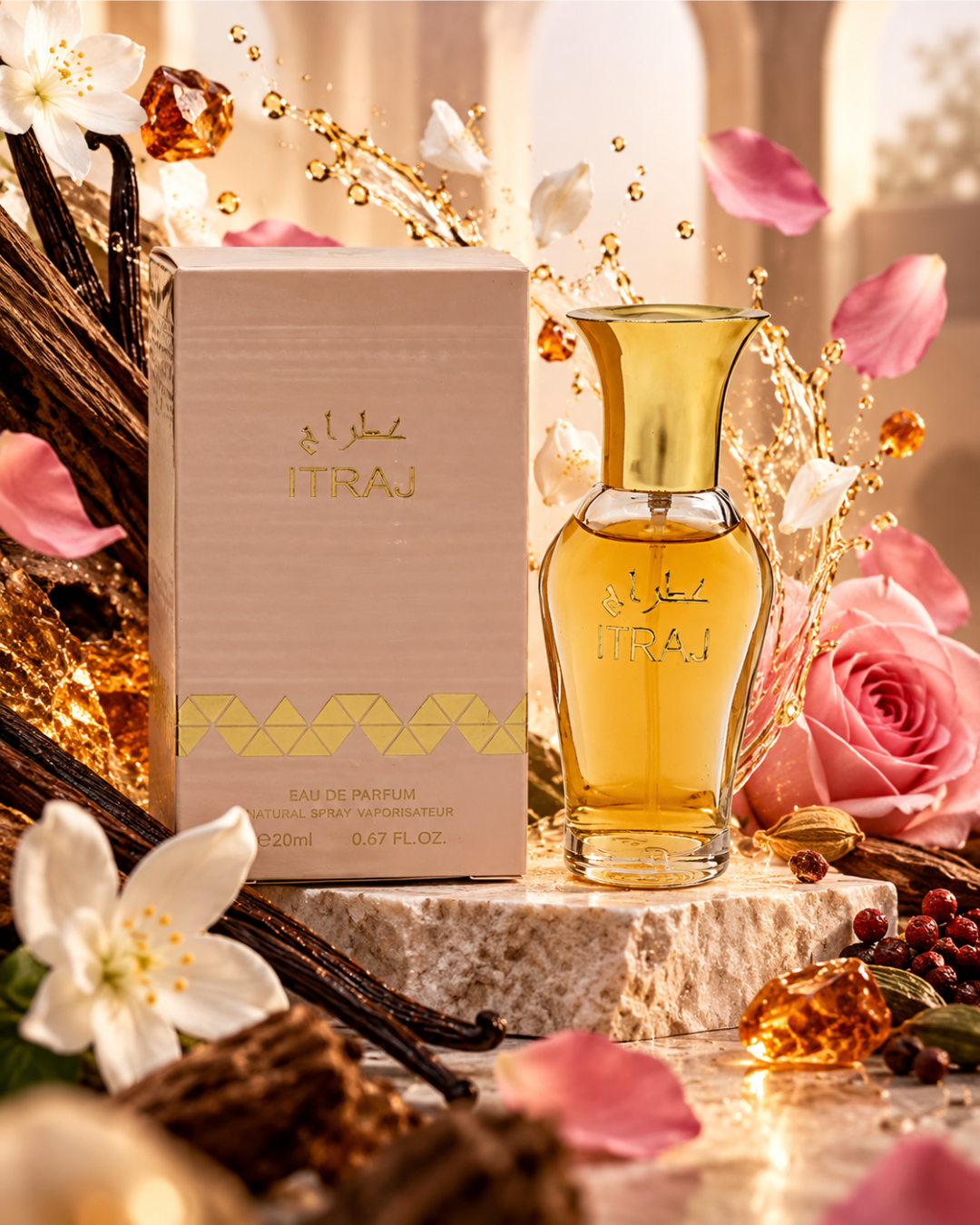 Itraj – Perfume Árabe Gourmand Estilo Eclaire | Mini Talla 20 ml