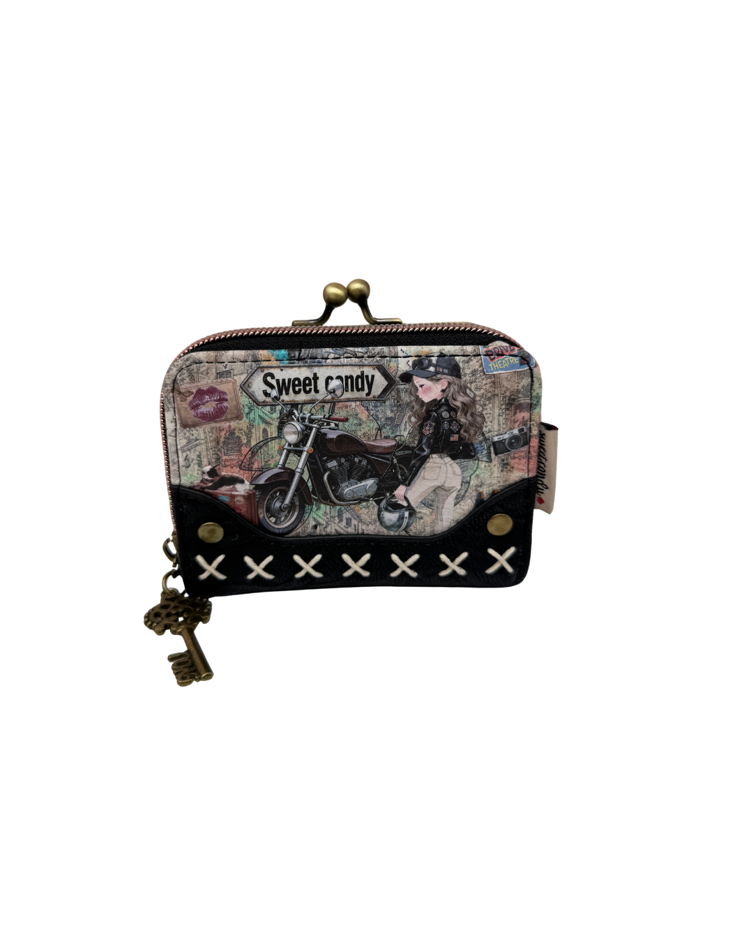 Cartera Sweet Candy Vintage Moto con Boquilla