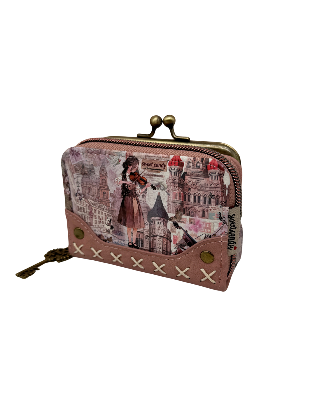 Cartera Sweet Candy Vintage Violinista Rosa