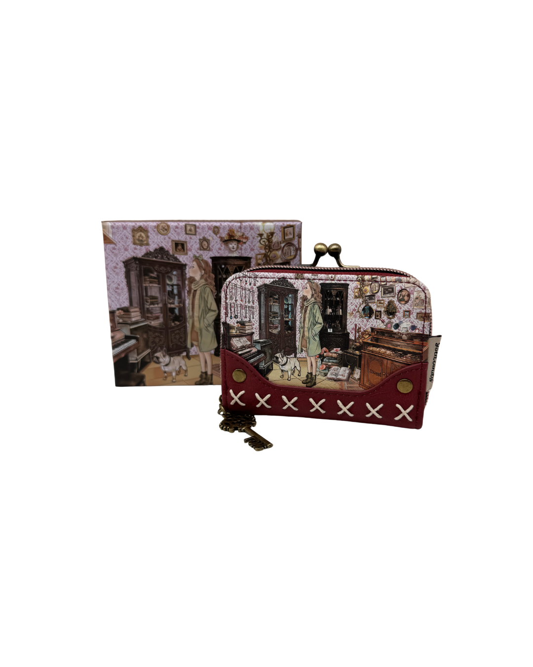 Cartera Sweet Candy Vintage Burdeos