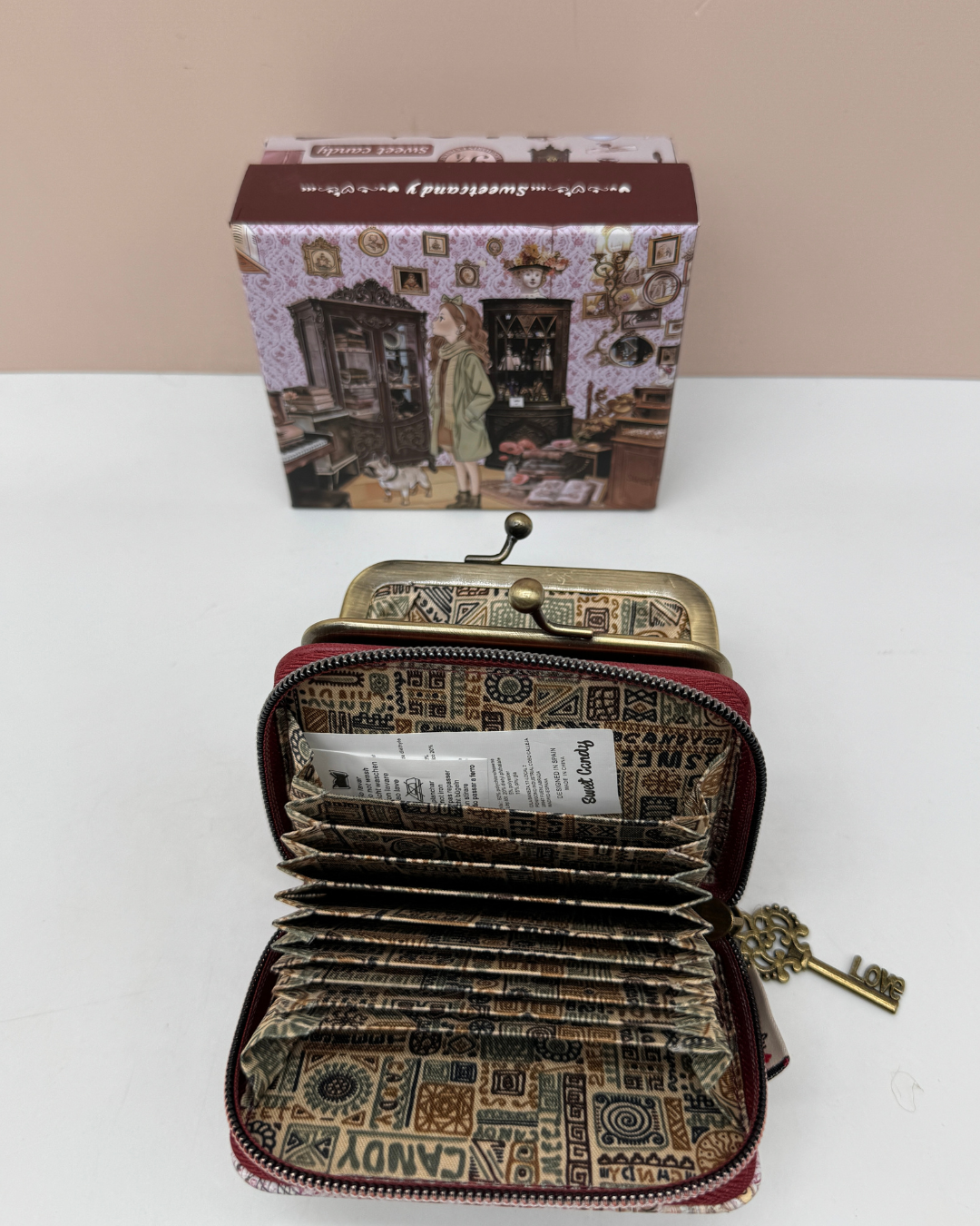 Cartera Sweet Candy Vintage Burdeos