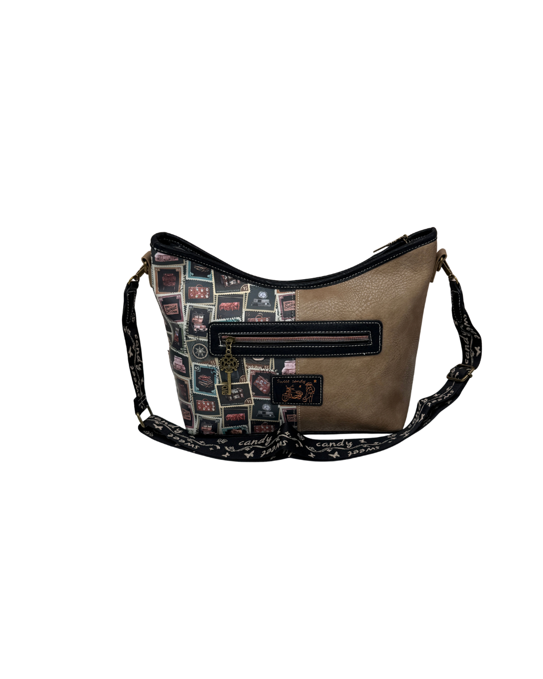 Conjunto Sweet Candy Bolso + Bandolera Mujer Estampado Motero