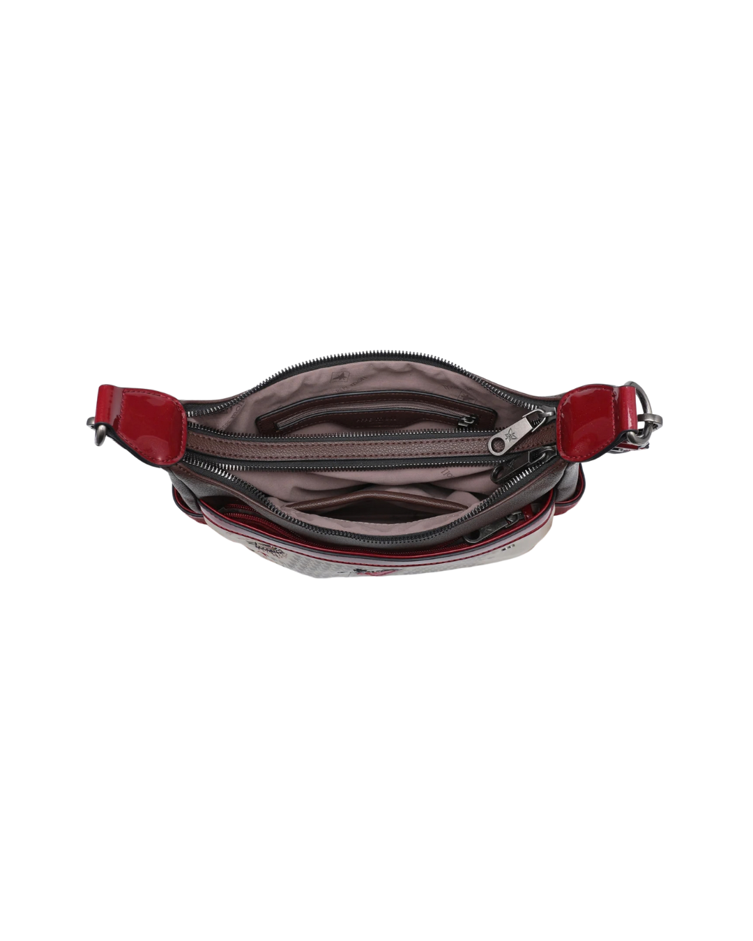 Bolso Bandolera Pepe Moll Corazones con Pelo Rosa