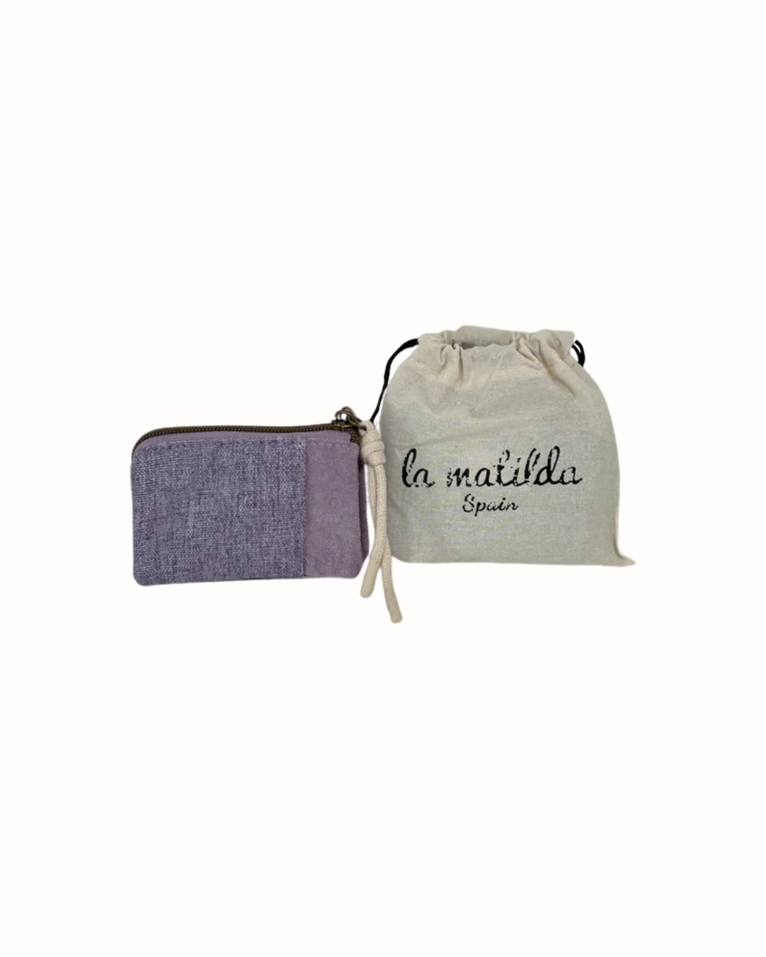 Monedero La Matilda Tres Compartimentos Unicolor Violeta