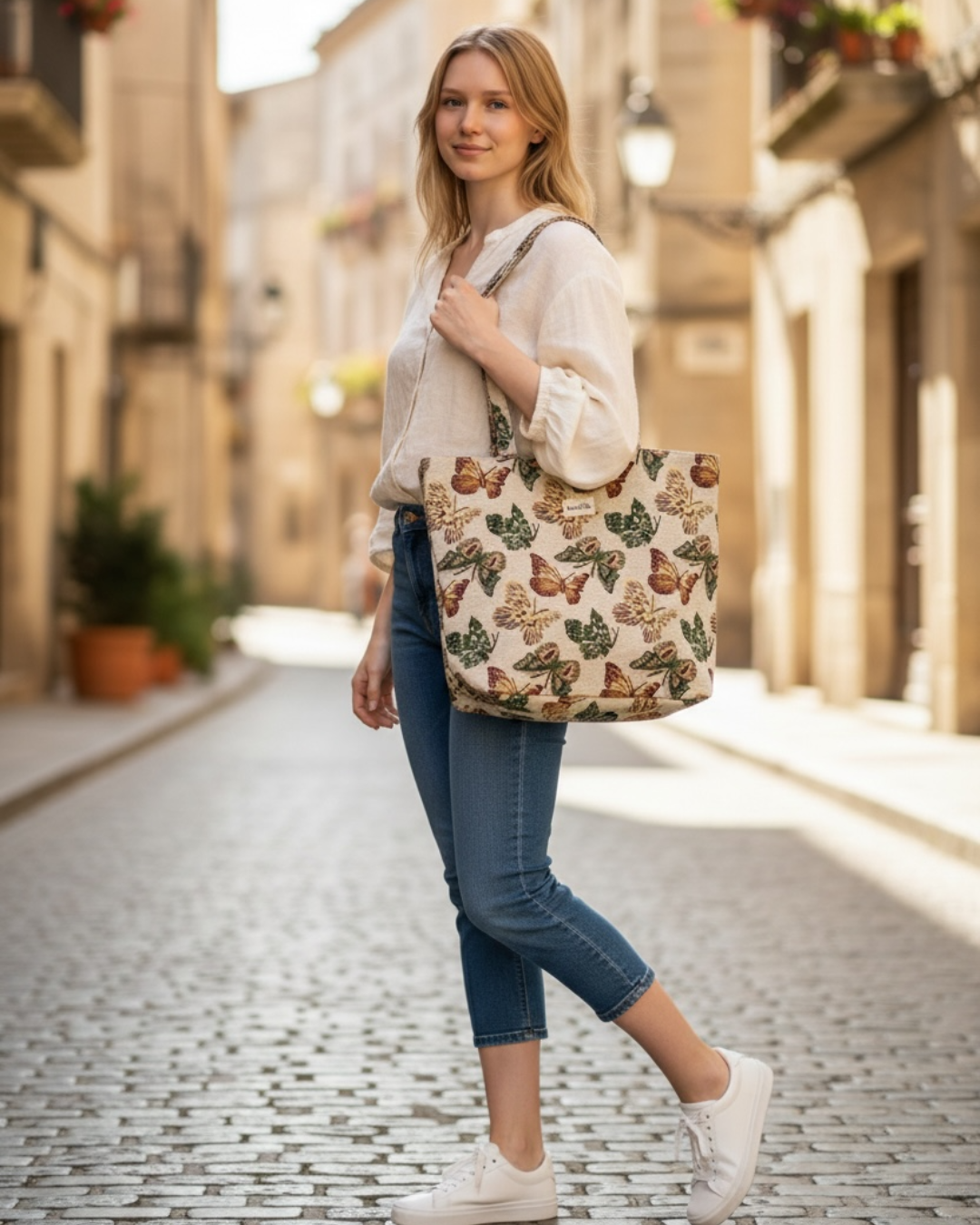Bolso Shopper La Matilda Mariposas