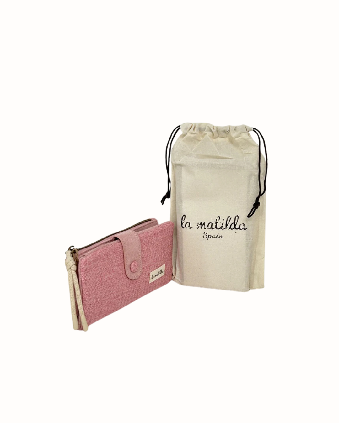 Cartera Grande La Matilda Unicolor Rosa