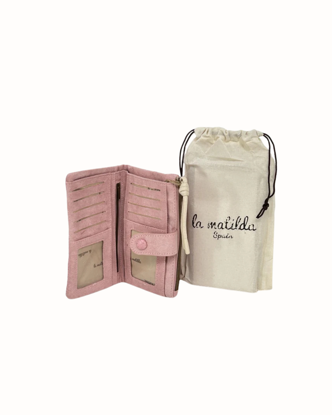 Cartera Grande La Matilda Unicolor Rosa