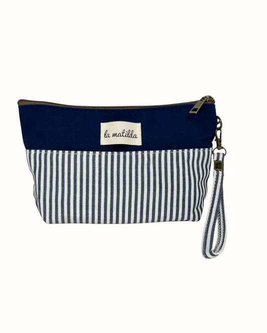 Neceser La Matilda Rayas Azul Marino