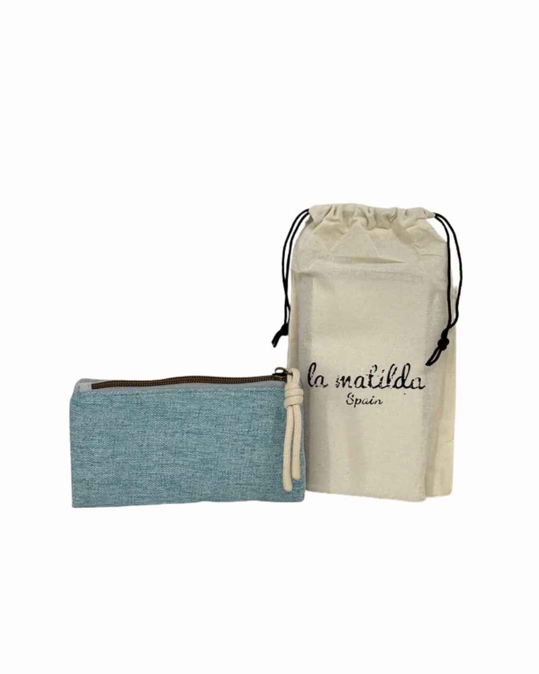 Cartera Grande La Matilda Unicolor Aguamarina
