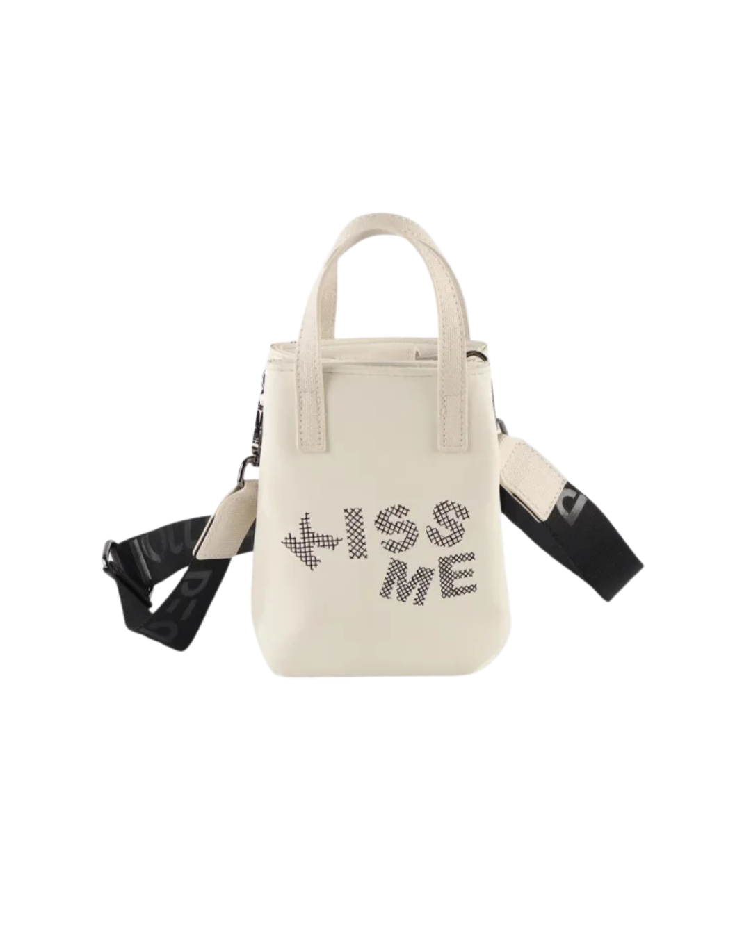 Bolso Móvil Pepe Moll Beige - De Mano y Bandolera con Estampado Graffiti