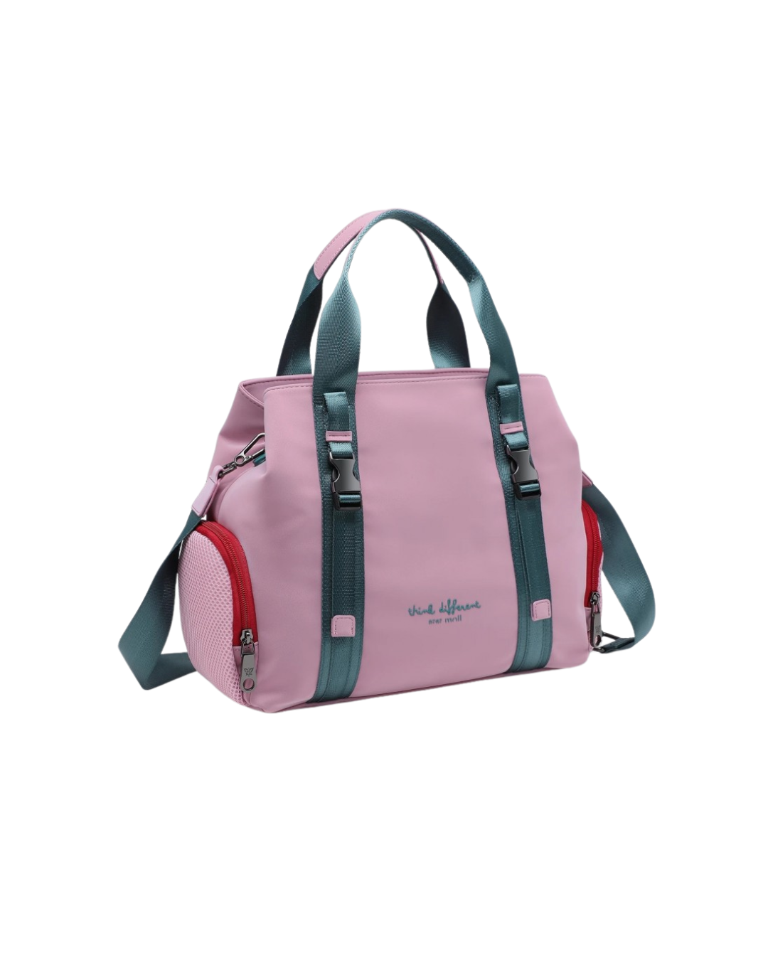 Bolso Pepe Moll Rosa de Nailon con Bandolera / Mano - Estilo Sporty Chic
