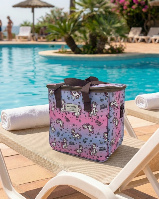 Nevera / Bolsa Térmica Sweet Candy Grande, Estampado Unicornio