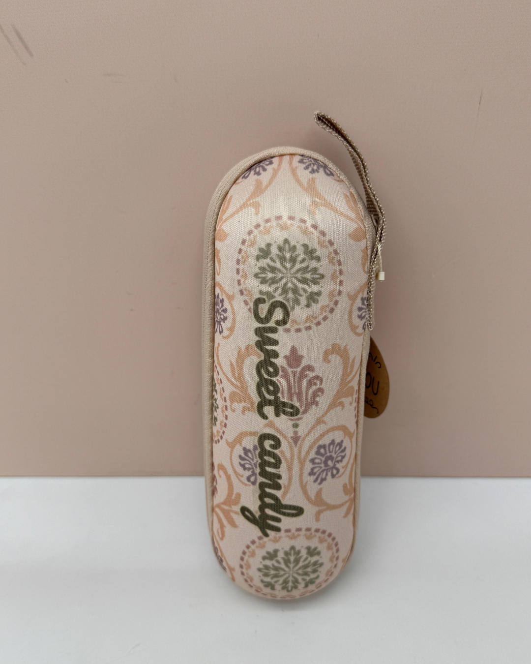 Paraguas Plegable Mini Sweet Candy Crema – Edición Limitada con Funda Rígida