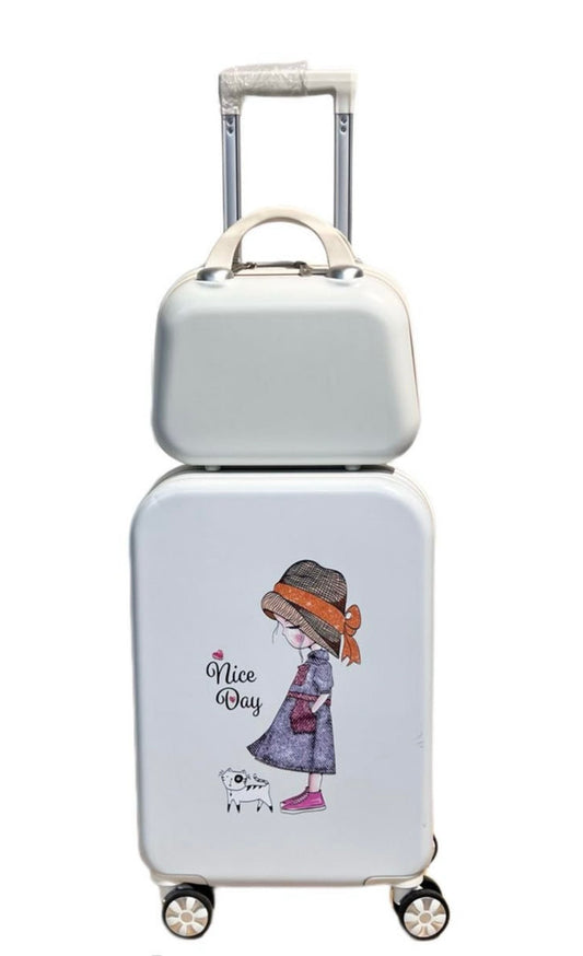 Maleta de Cabina Trolley de Viaje con Neceser a Juego Equipaje de Mano