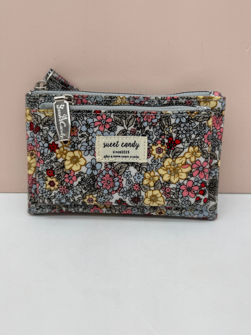 Monedero Impermeable Grande 2 Cremalleras Sweet Candy, Estampado Liberty