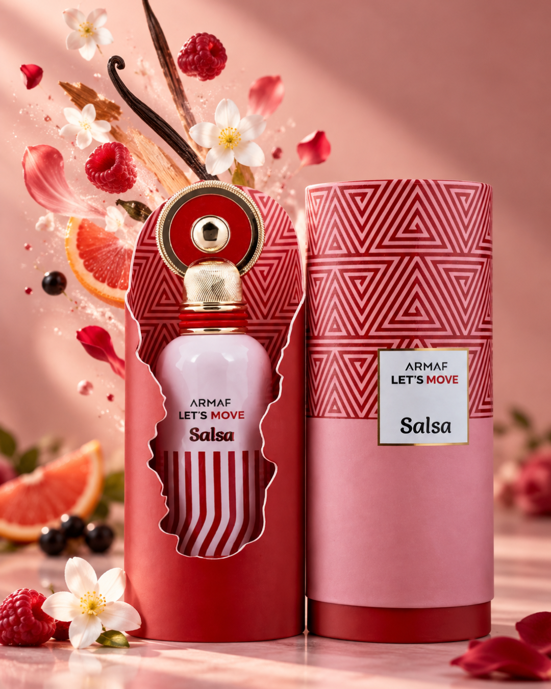 Perfume Armaf Let’s Move Salsa Eau de Parfum 100 ml unisex floral gourmand con pistacho y vainilla