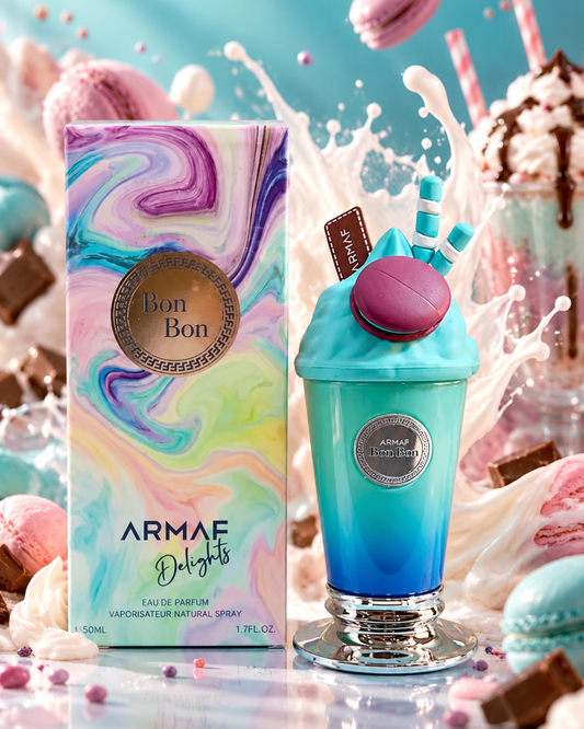 Perfume Bon Bon Delights Eau de Parfum 50 ml dulce gourmand con frasco en forma de batido