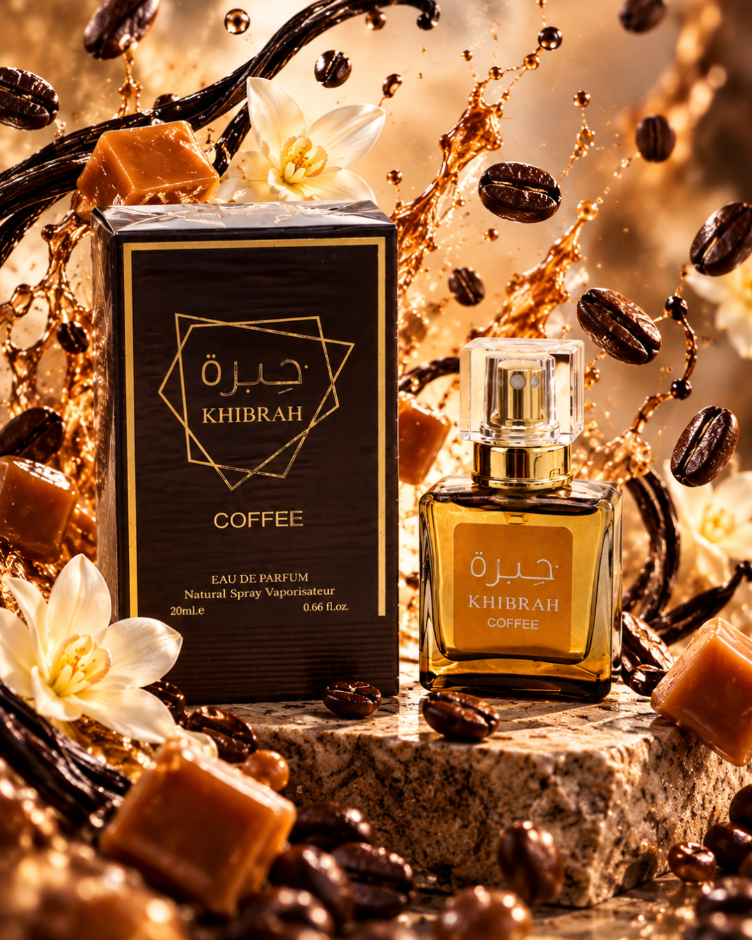 Khibrah Coffee perfume árabe 20 ml inspirado en Khamrah de Lattafa