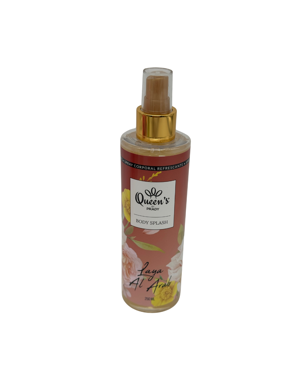 Body splash Pink Butterfly de Prady en envase rosado con mariposa de 250 ml, spray corporal refrescante.