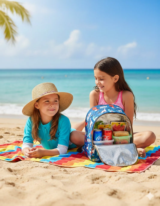 Mochila Nevera Isotérmica Sweet Candy - Bolsa Térmica Infantil para Playa y Colegio